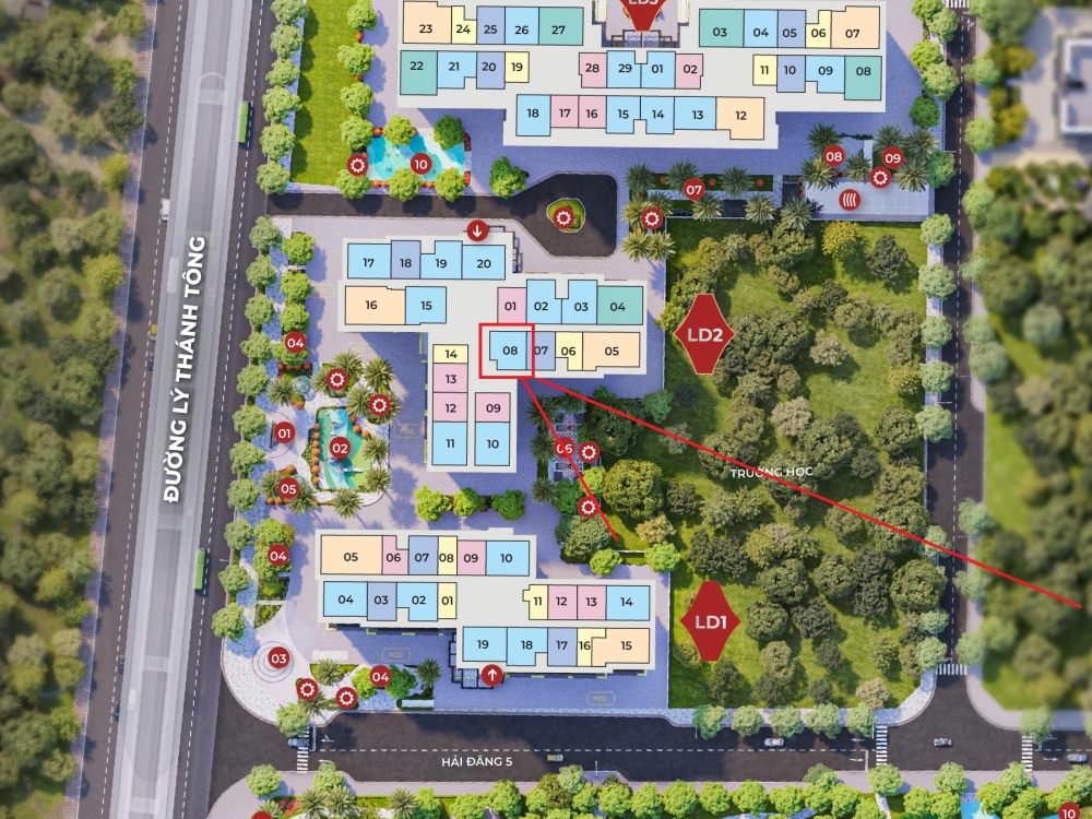 #200808262LD E bán 2 ngủ London diện tích và layout thiết kế hợp lý 57m2 tầng đẹp giá tốt 3,8xx tỉ