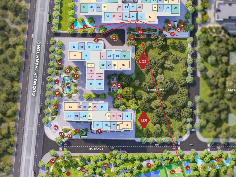 #202414263LD E bán 2 ngủ London diện tích và layout thiết kế hợp lý cho gia đình 55m2 tầng đẹp giá tốt 4,0xx tỉ