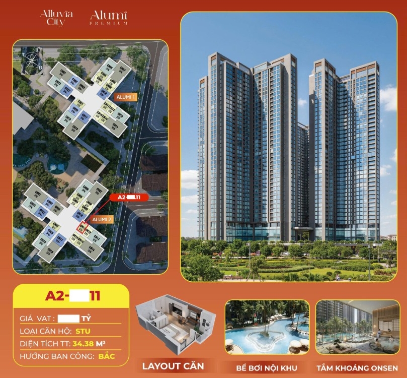 [201211262A]19/8 E bán căn studio alumi premium 34,3m2 tầng trung view đẹp , giá tốt. Và vô cùng tiềm năng lợi ích