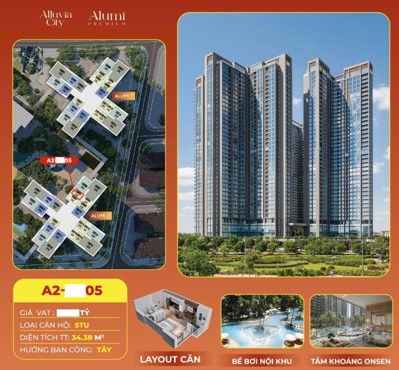 [202305261A] 19/8 chủ nhà cần xoay dòng tiền gấp, khách thiện chí mua căn studio alumi premium 34,5m2 có thể trao đổi thêm về giá