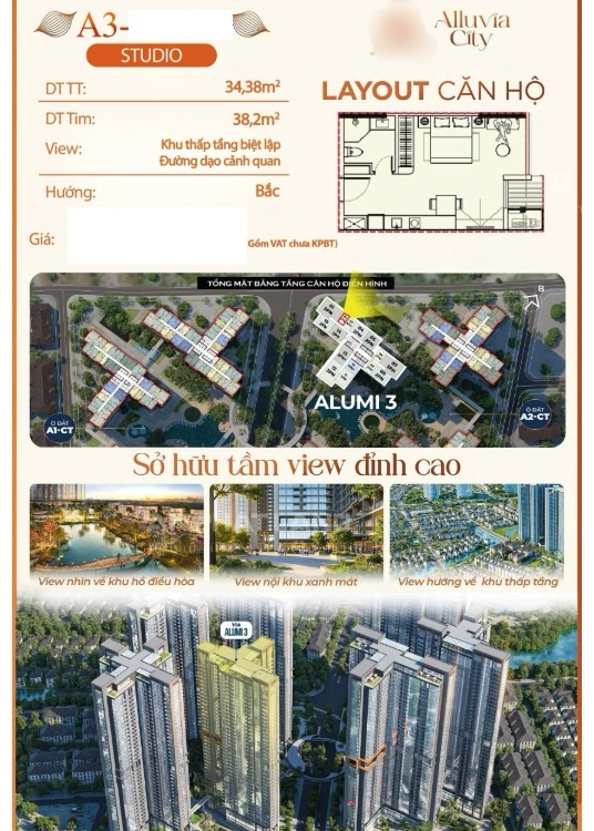 [201202263A] 19/8 E có căn studio alumi premium 34,4m2 tầng trung view đẹp , tắm khoáng nóng onsen, giá tốt. Và vô cùng tiềm năng lợi ích (Sao chép)
