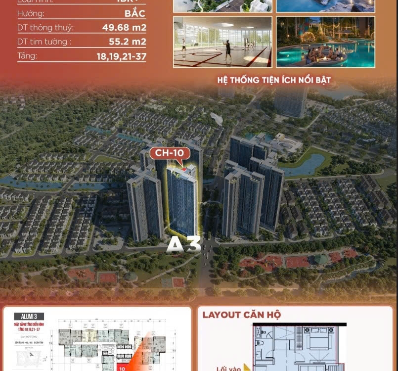 [201910263A] 21/8 căn 1 ngủ + alumi premium 50m2 tầng trung view đẹp này dành cho khách mua ở thực khi giá đc cdt đg bán rất tốt
